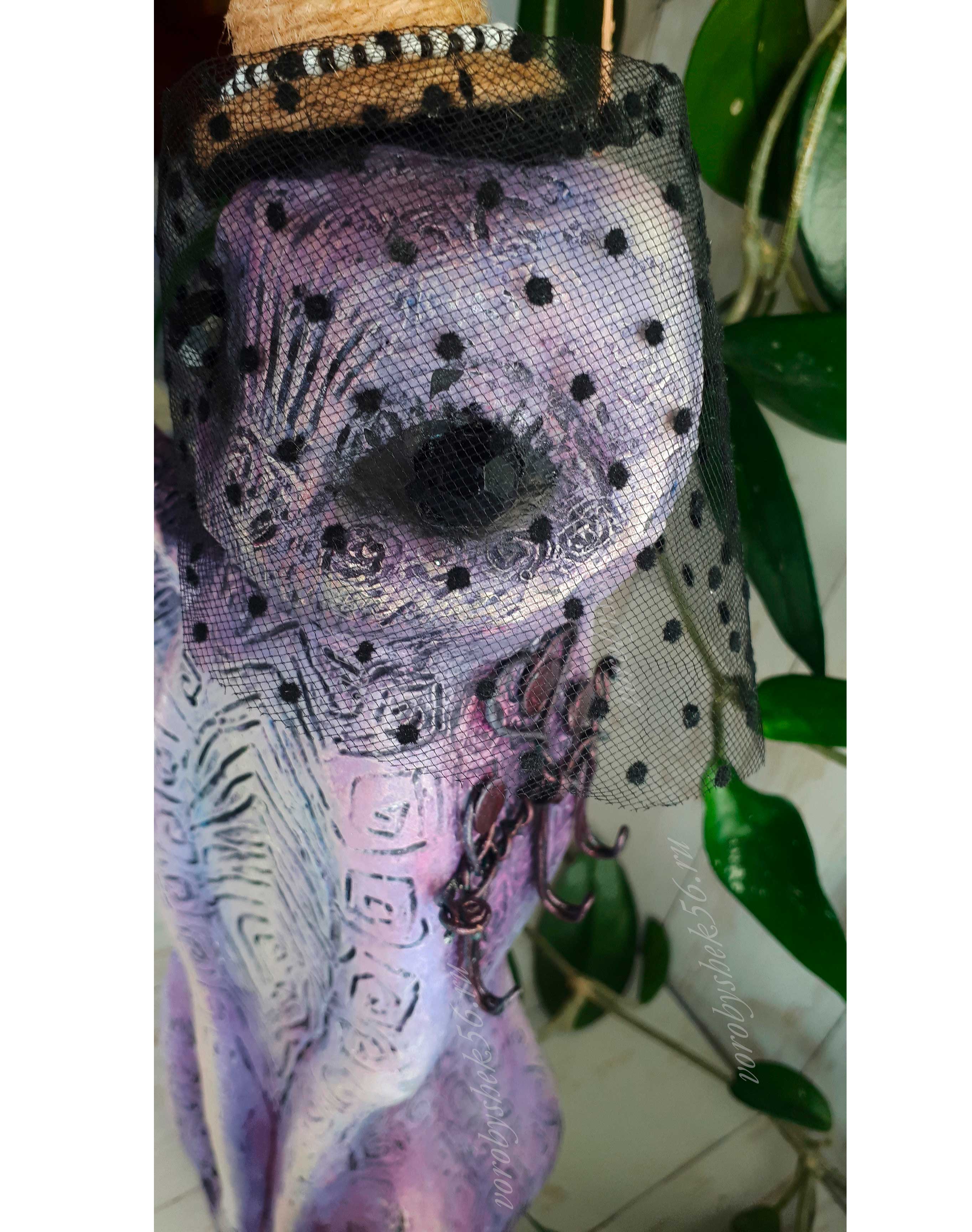 подставка для украшений бижутерии фиолетовый кошка кошечка Ирина Ирочка декоративная для интерьера интерьерная Оренбург