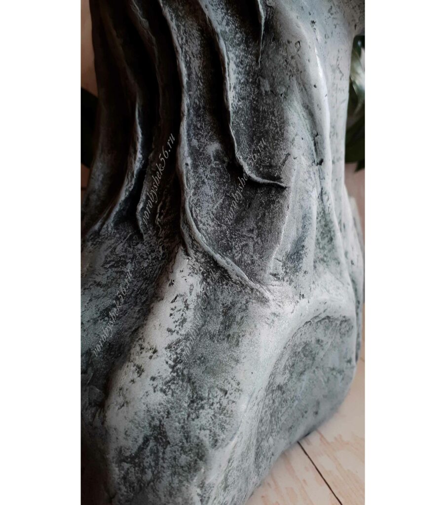 бюст Елены Обаятельная прекрасная скульптура серо-зеленый голова украшение интерьера большая голова