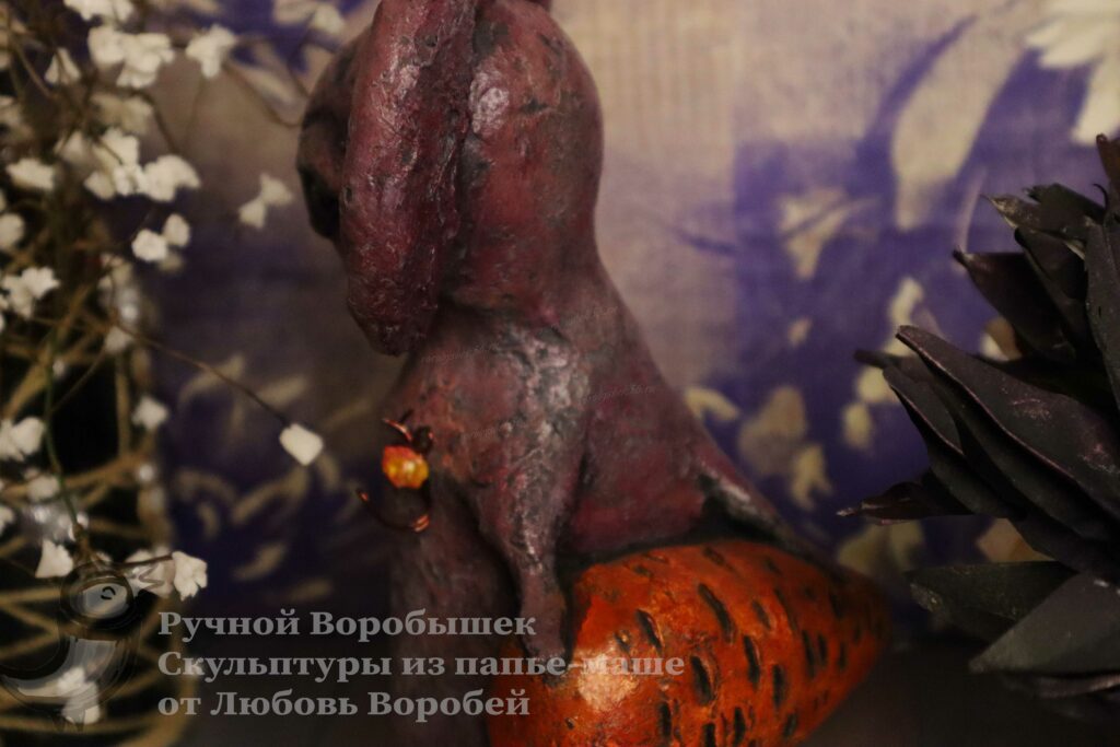 заинька паинька ручная работа фиолетовый бордовый красивый цветной кролик подарок ручная работа купить оренбург ручной 