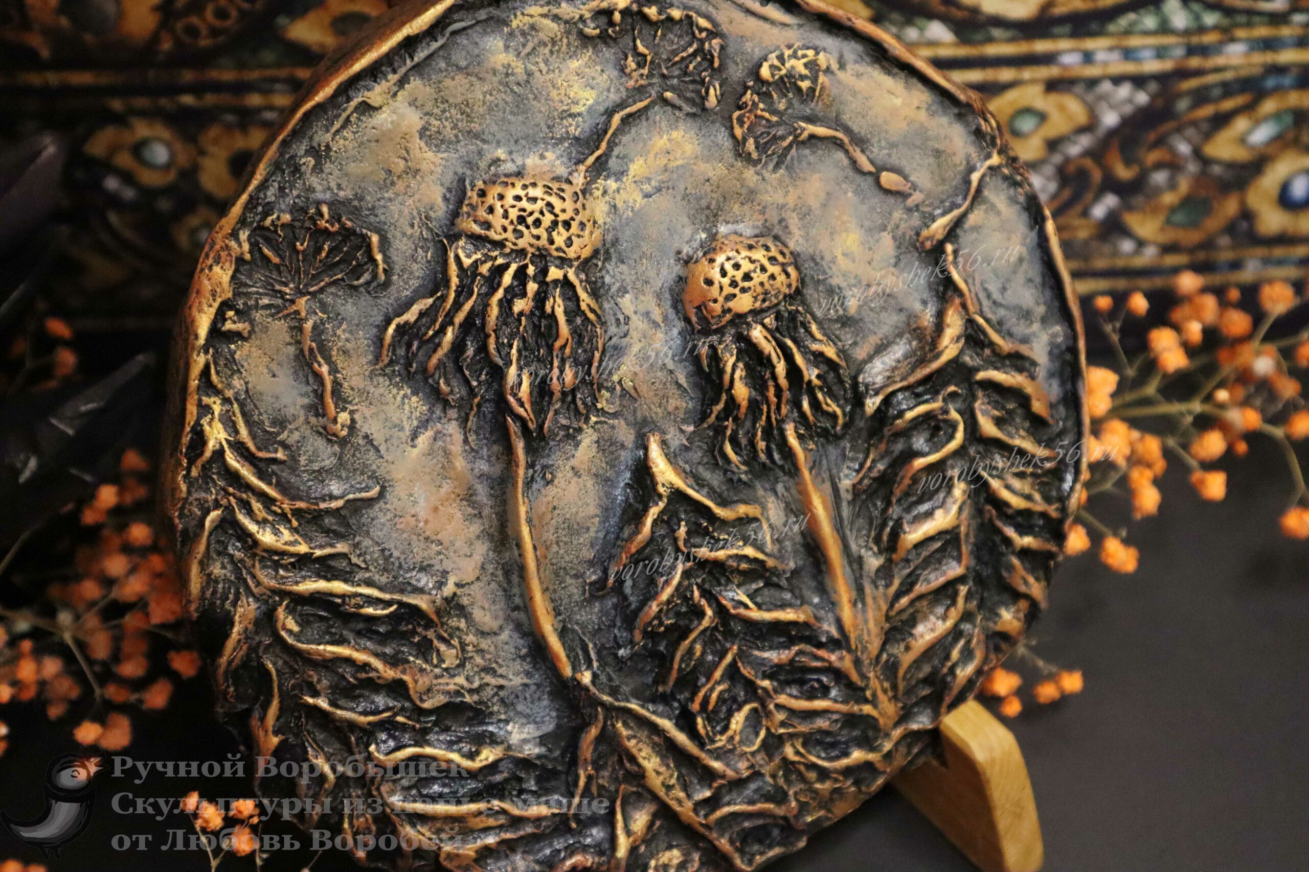 декоративное панно интерьерное панно ручной воробушек любовь воробей одуванчики цветы на подставке панно оренбург купить